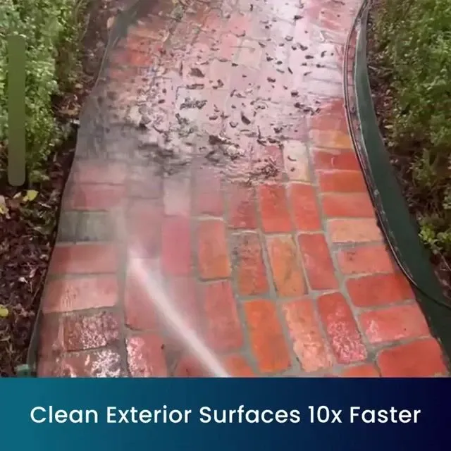 Cleaning brick path